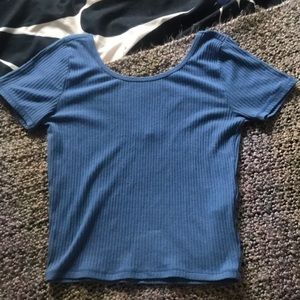 Blue Hollister Top with low back